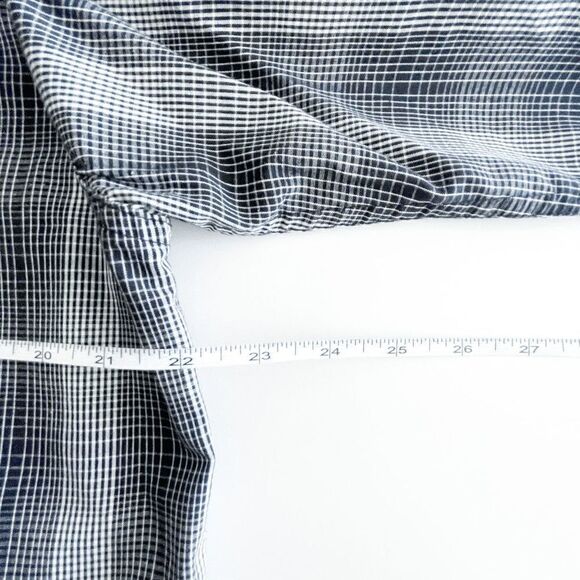 Wrangler Mens Premium Long Sleeve Shirt Button Down Plaid Black White Medium - Picture 7 of 7